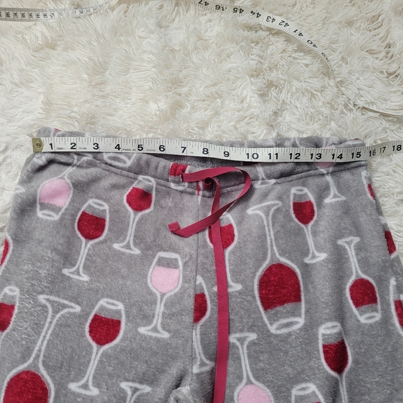 Pj Couture Plush wine glass pajama bottoms - Picture 6 of 6